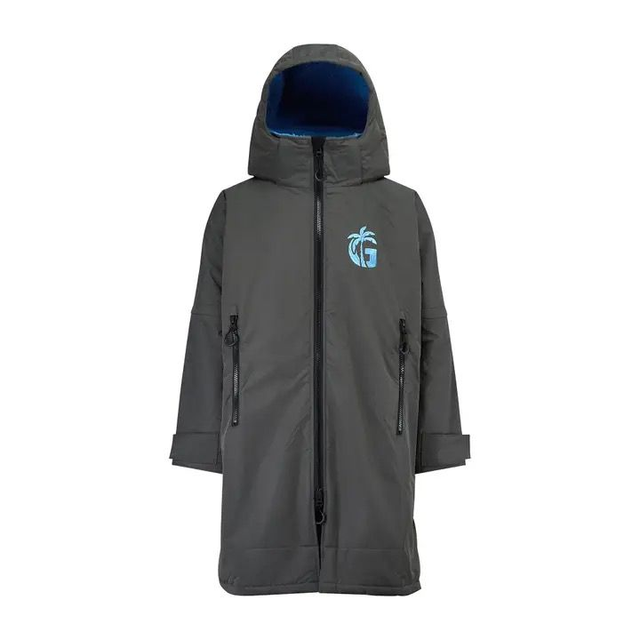 Gumbies S-Cape Robe - Charcoal &amp; Blue
