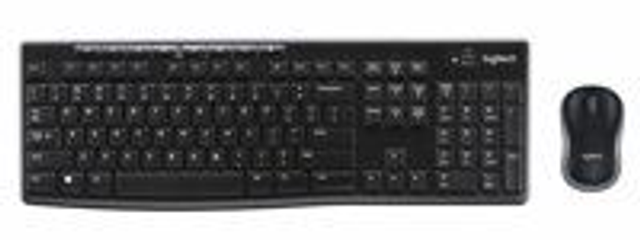 Logitech Wireless Combo MK270 USB Keyb+Mouse QWERTZ Zwart