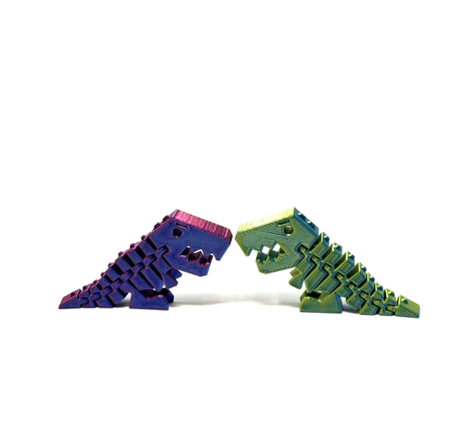 3D Printed Articulated Flexi Rex Fidget Toy