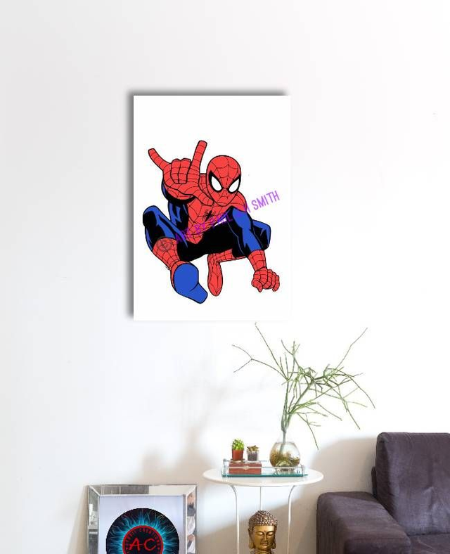 Spider-man (V2) Hand-Painted Canvas Artwork | 16x12 Inch or 24x18 Inch Deep-Edged Canvas