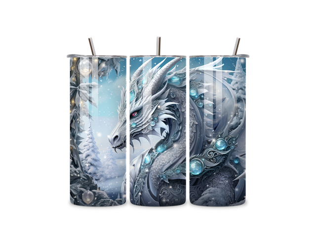 Tumbler dragon bleu