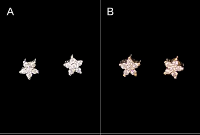 Boucles d&#039;oreilles mini fleurs