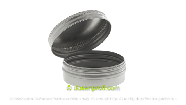 Schnupftabakdose für ca. 10g aus Weißblech, leer