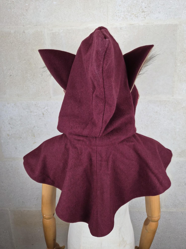 Capuchon à oreilles Rouge