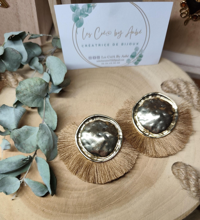 BO BOHEME GOLD/ POMPONS CAMEL 0001046