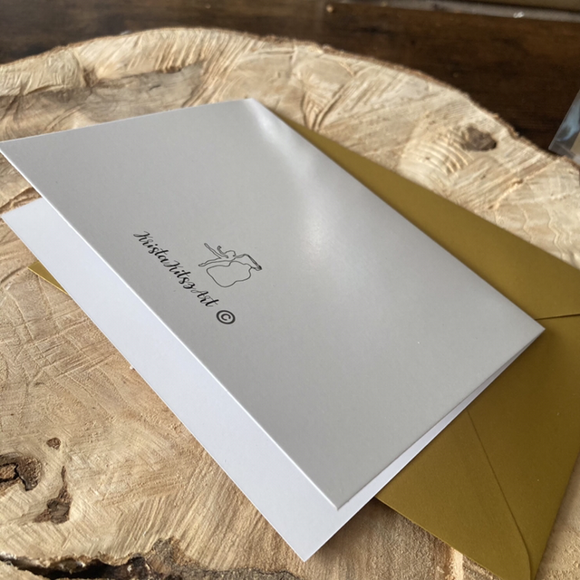 Luxe Christelijke Kerstkaart Joy to the World Duif | dubbele ansichtkaart met goudkleurige envelop