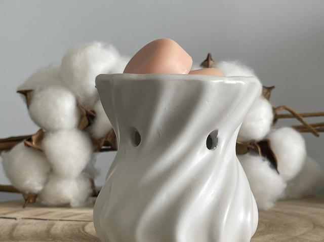 Brûleur blanc spirale