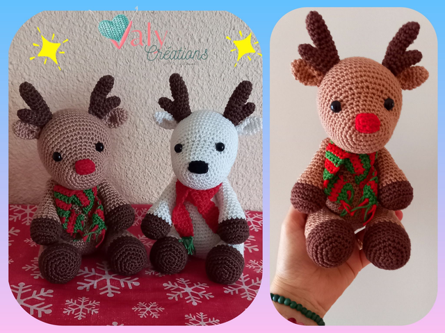 Petit Renne de Noel ( sur commande)