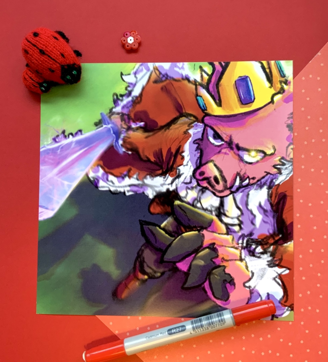 The blade - Technoblade Print 20x20cm