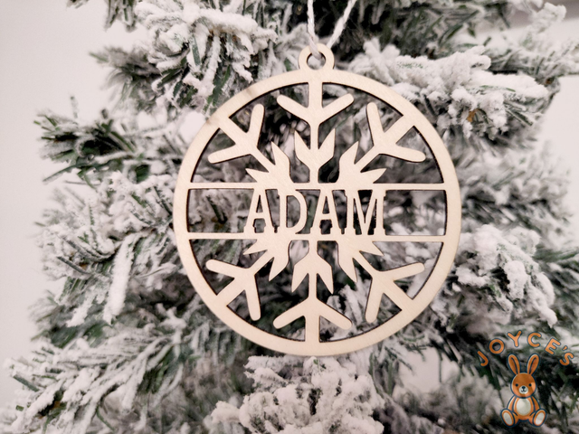 Boule de noël personnalisée - 9cm -  Modèle Adam