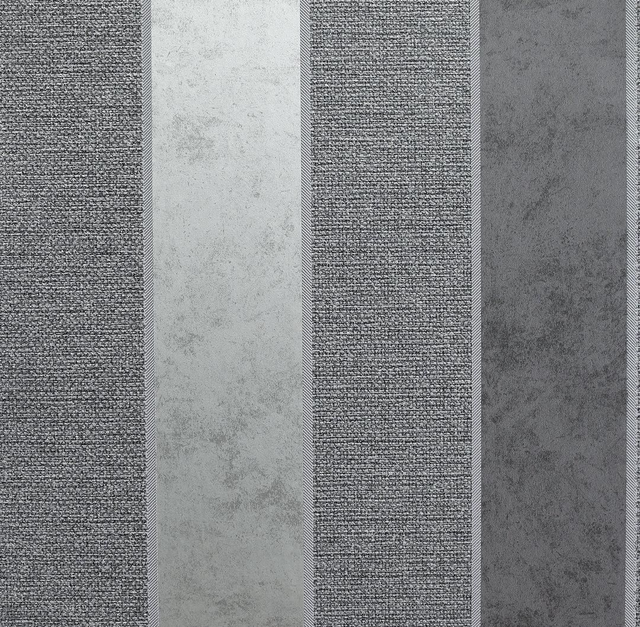 Calico Stripe- Gunmetal