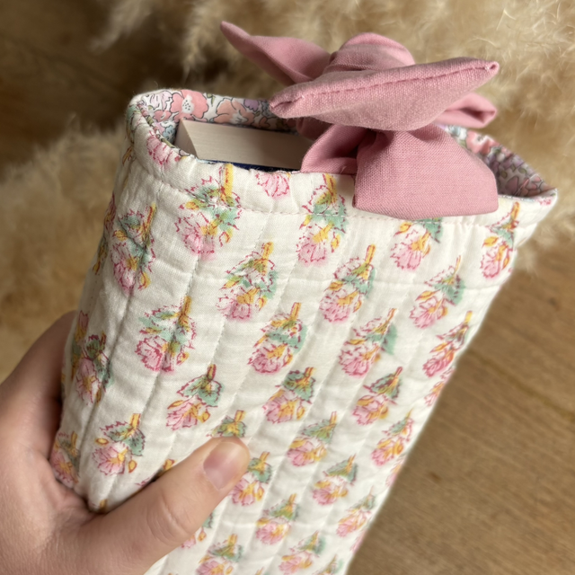 Housse Arya, format poche réversible + tissu Liberty of London