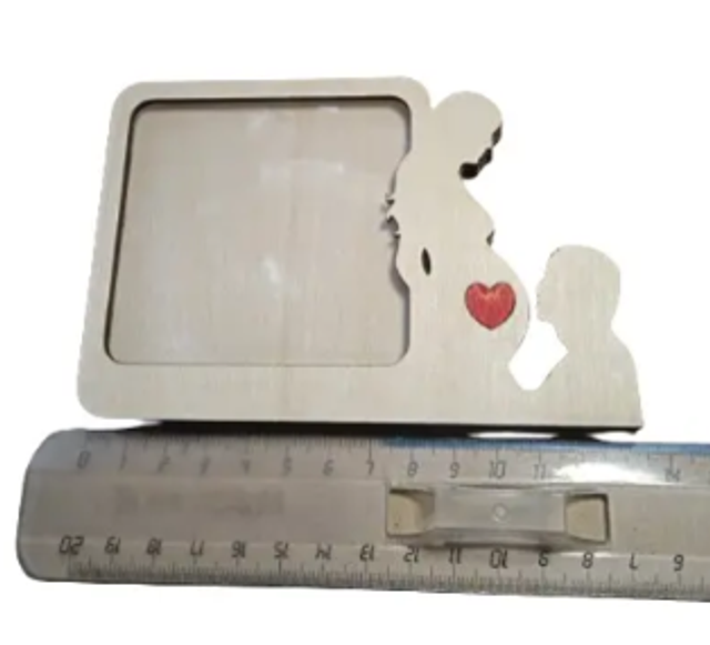 Cadres Photo Échographie ou Bébé en Bois – Faits Main