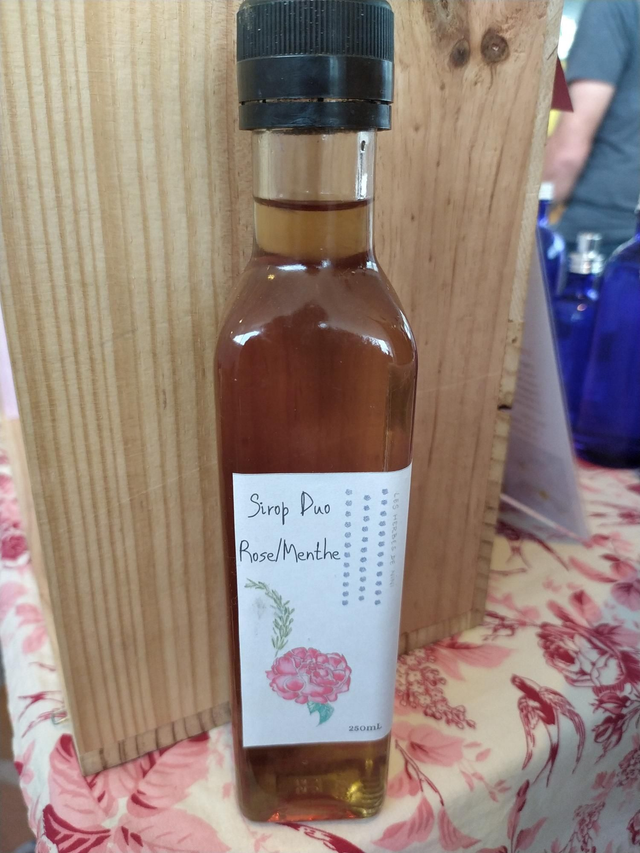 Sirop Rose et Menthe poivrée 