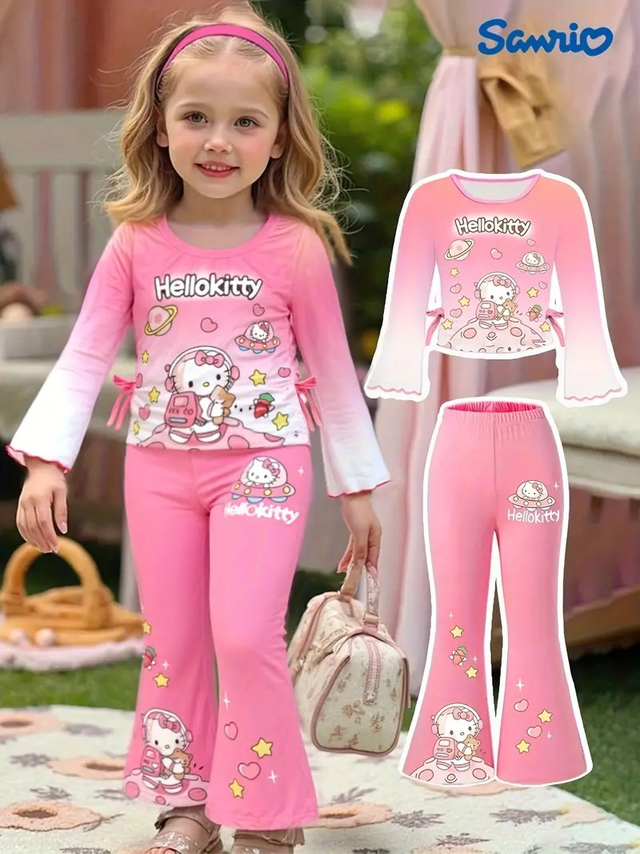 Girls' Two-Piece Set, Perfect for Outdoor