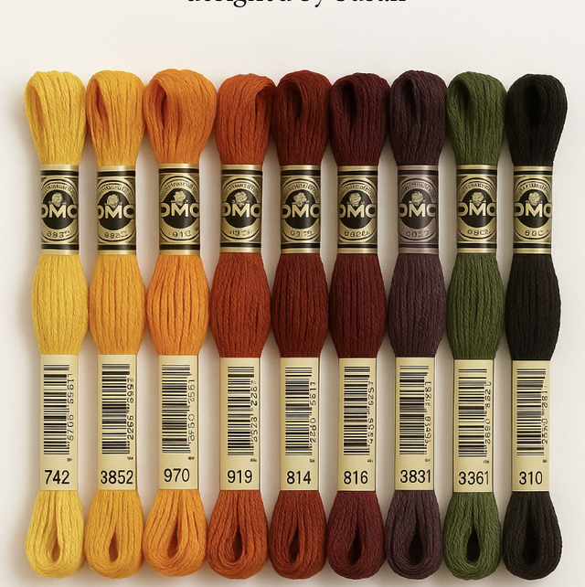 Witches Stitches - October Autumn DMC Collection. 