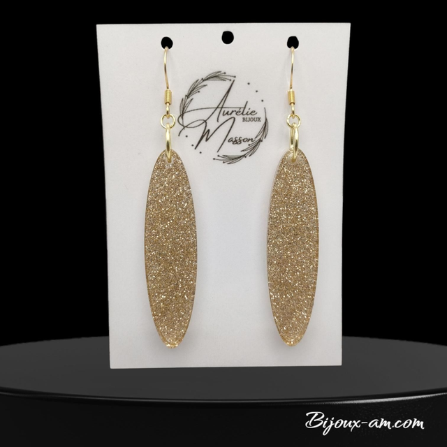 Boucles d'oreilles résine 