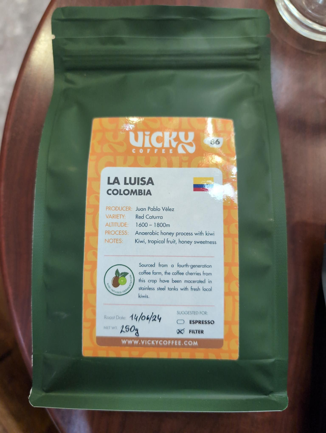 La Luisa Columbia Coffee Beans 250g - Vicky Coffee 
