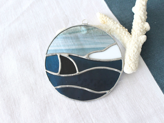 🦈 Suncatcher "Rinkin" en vitrail