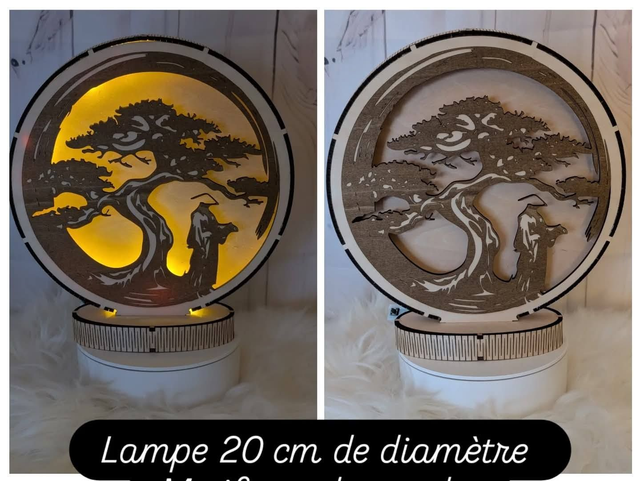 lampe en bois
