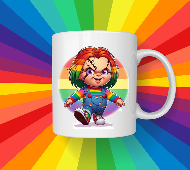 Chuckie pride mug