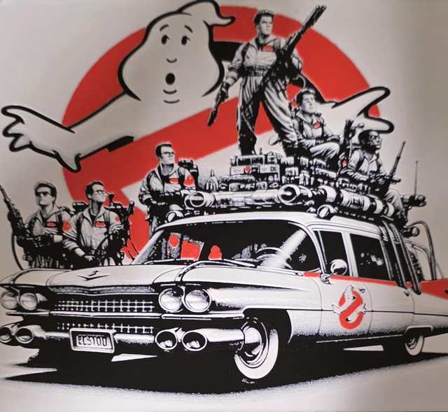 Plaque déco sos fantome Ghostbuster