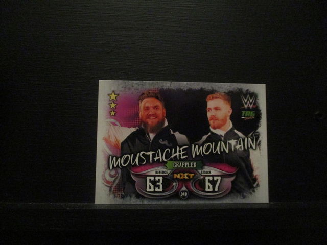 Moustache Mountain - Tag Teams Slam Attax Live Original Trading Card #349
