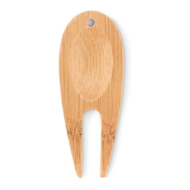 Bamboo golf divot tool