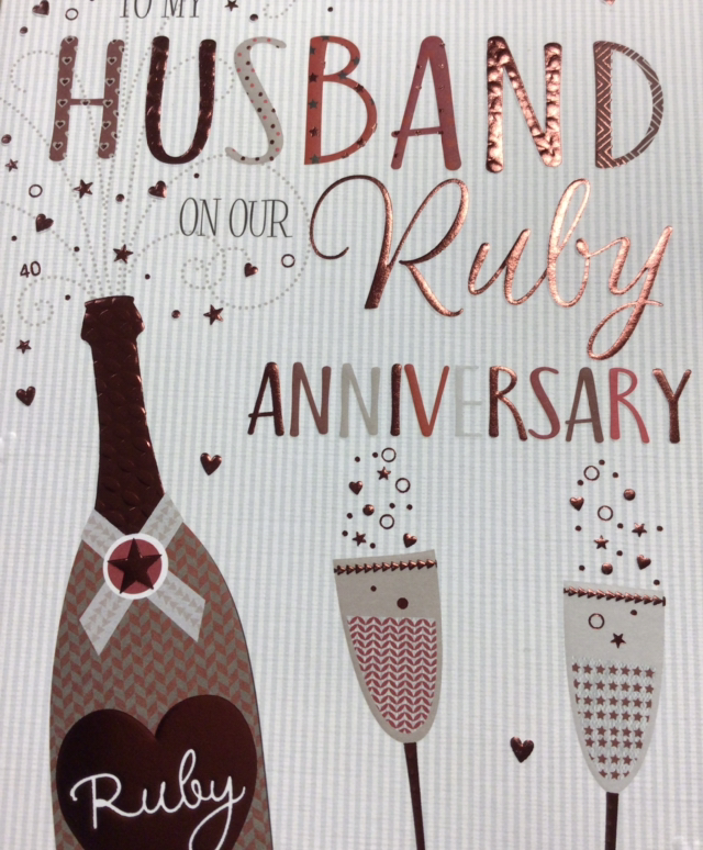 Anniversary Husband Ruby WW