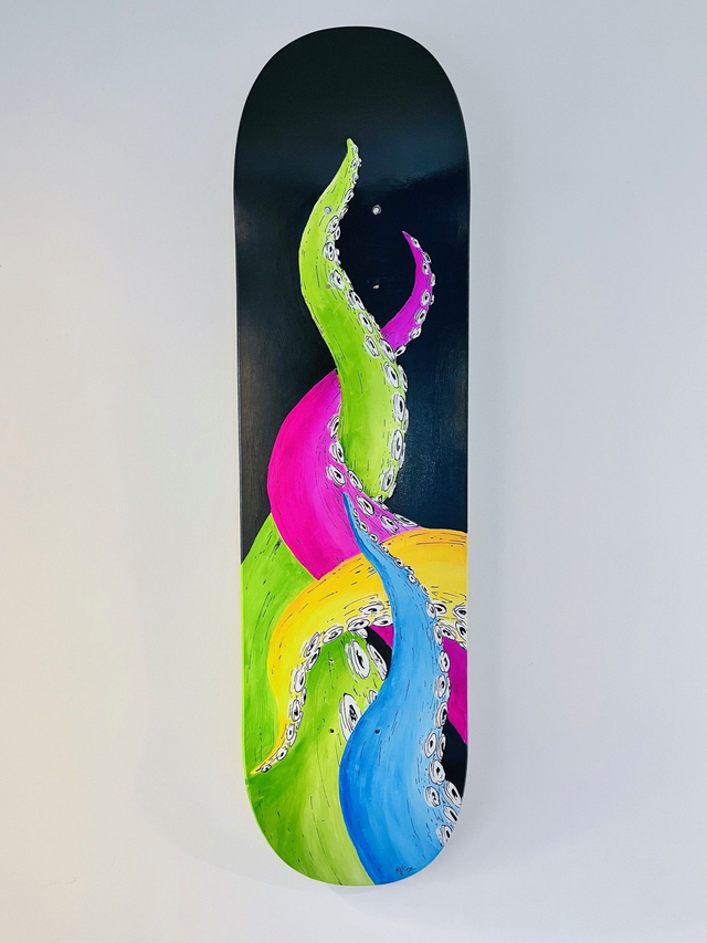 Neon Tentacles on Black