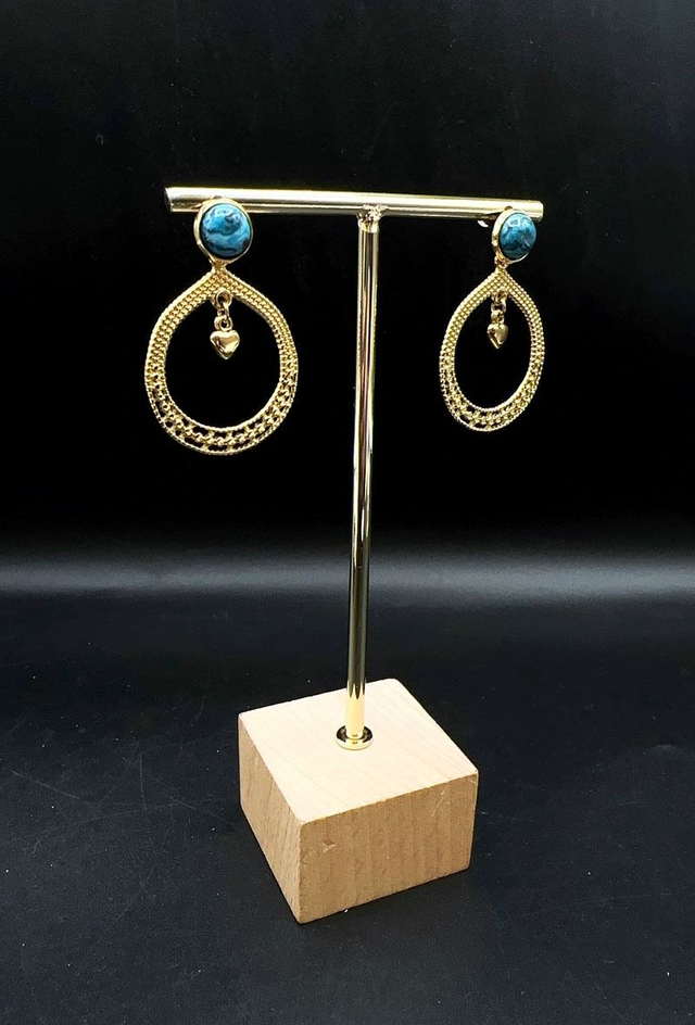 Boucles d'oreilles Pierre Turquoise