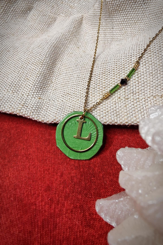 Collier Pendentif Initiale doré