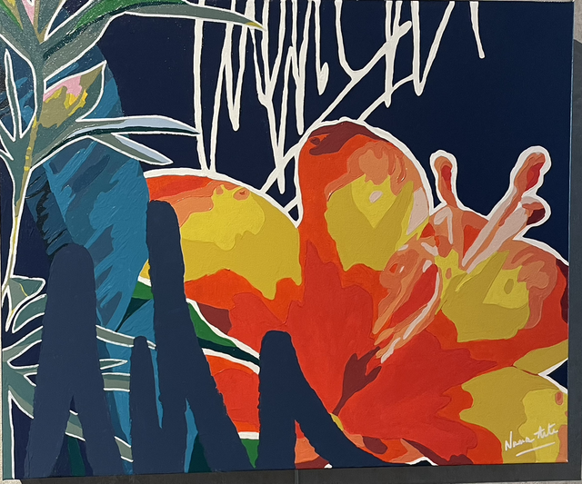 FLOWER JUNGLE [PEINTURE SUR TOILE]