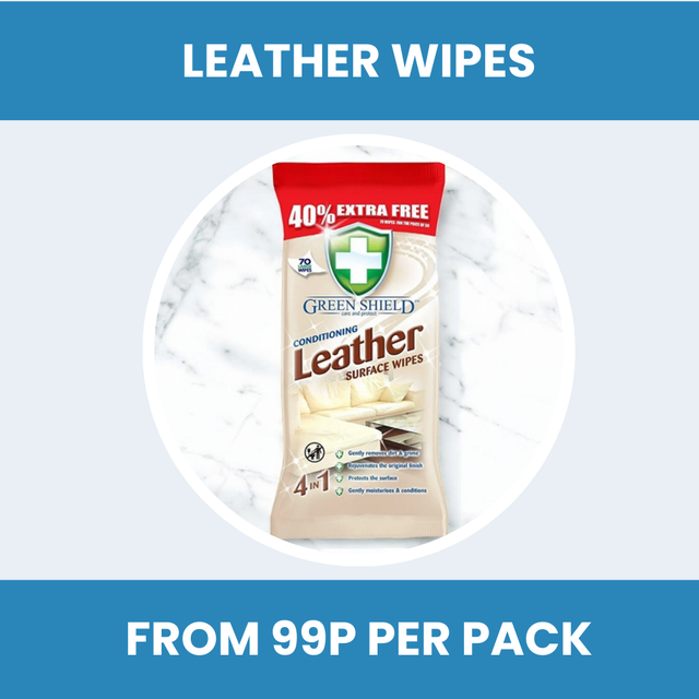 Green Shield Leather Surface Wipes