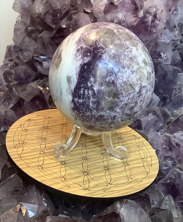 Sphère en Lépidolite 