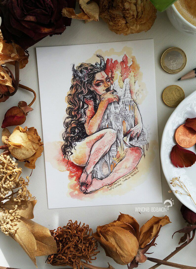 Screech Succubus - carte A6