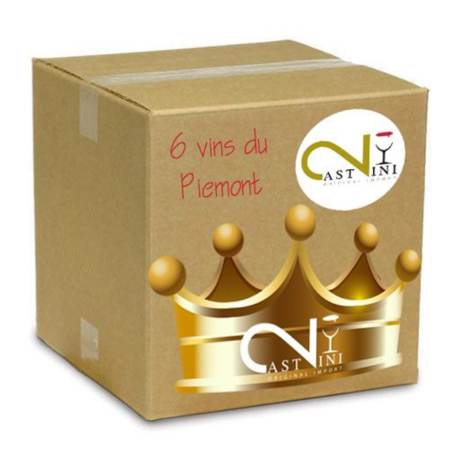 BOX 6 bouteilles PIEMONT (y compris le roi et la reine)