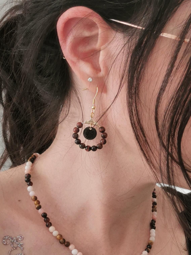 Boucles D'oreilles Œil De Taureau