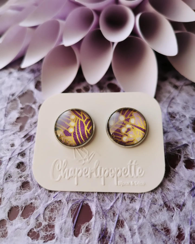 Cabochons 16mm violet