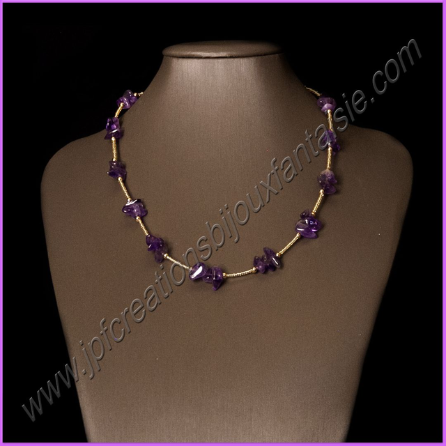 Collier améthyste