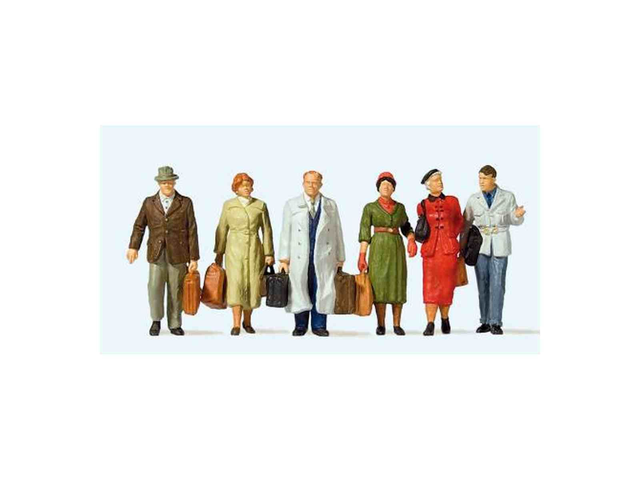 Passagers, debout et marchant Preiser 65367 1/43