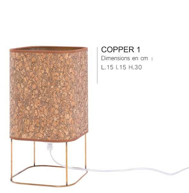 Lampe à poser Copper 1    Ligne SUR LE FIL