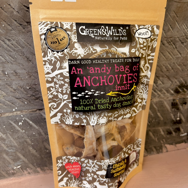Green &amp; Wilds An ‘Andy Bag of Anchovies 50g