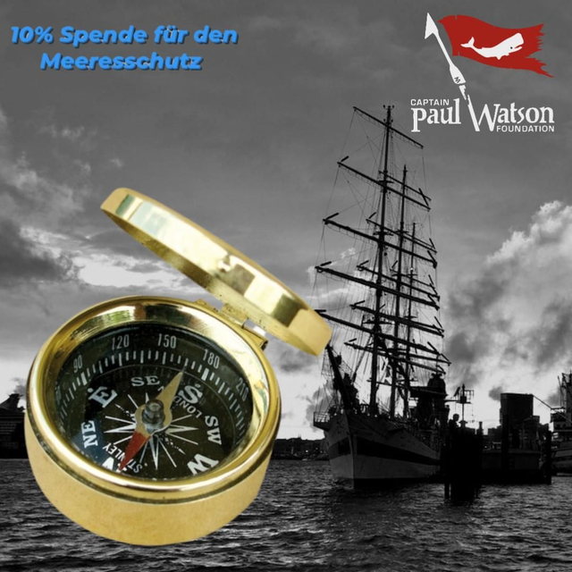 Kleiner Kompass mit Deckel 