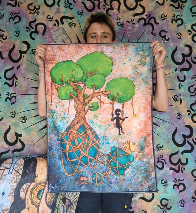 &quot;P&#039;tit coin tranquille&quot; Tenture Format 80x60cm 