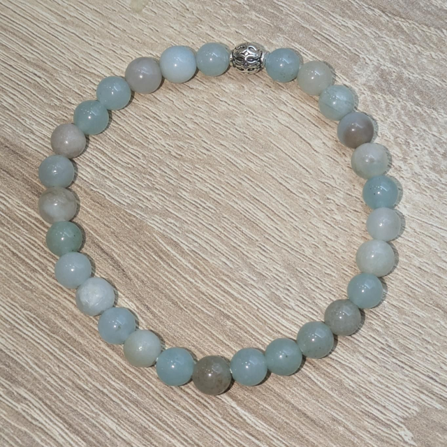 Bracelet "Amazonite" 6mm BR-026