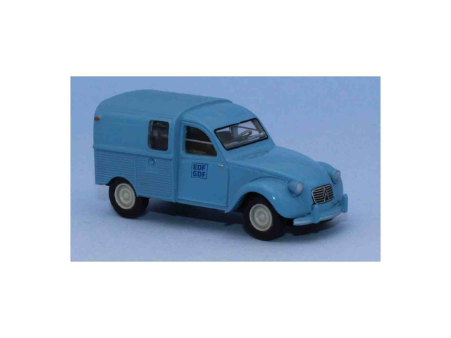 Citroën 2CV fourgonnette AZU 1965 EDF/GDF Brekina 14113 H0