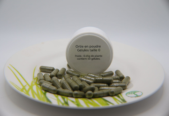 Ortie (urtica dioica) boite de 40 gélules de 0.45g en moyenne 