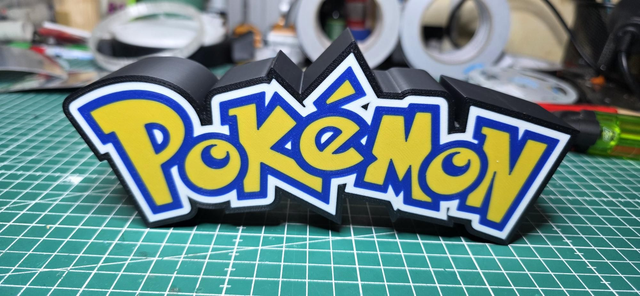 Lampe pokemon écriture 