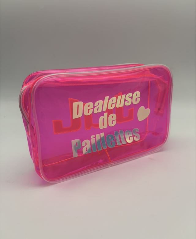 Pochette PVC rose phospho